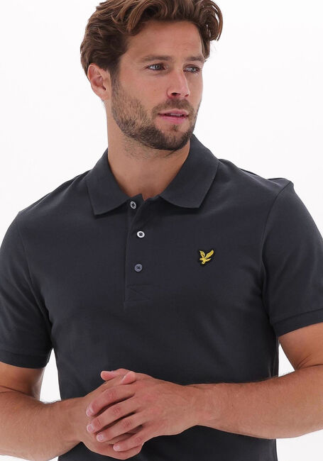 Grijze LYLE & SCOTT Polo PLAIN POLO SHIRT - large