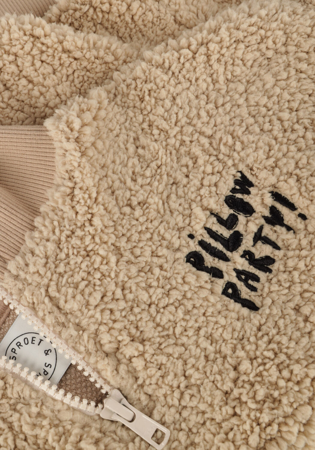 Beige Sproet & Sprout Trui TEDDY ANORAK SWEATSHIRT - large