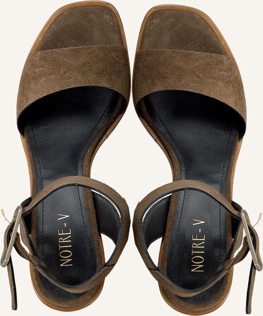 Groene NOTRE-V Platte sandalen B4160 Groene NOTRE-V Platte sandalen B4160 - large