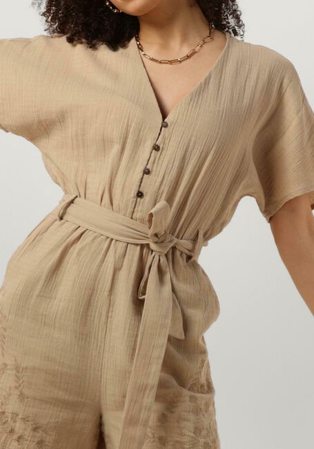 Beige Y.A.S. Playsuits YASCECILIA SS PLAYSUIT S. - large