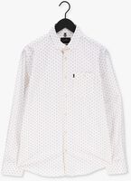 Witte VANGUARD Klassiek overhemd LONG SLEEVE SHIRT PRINT ON POPLIN STRETCH