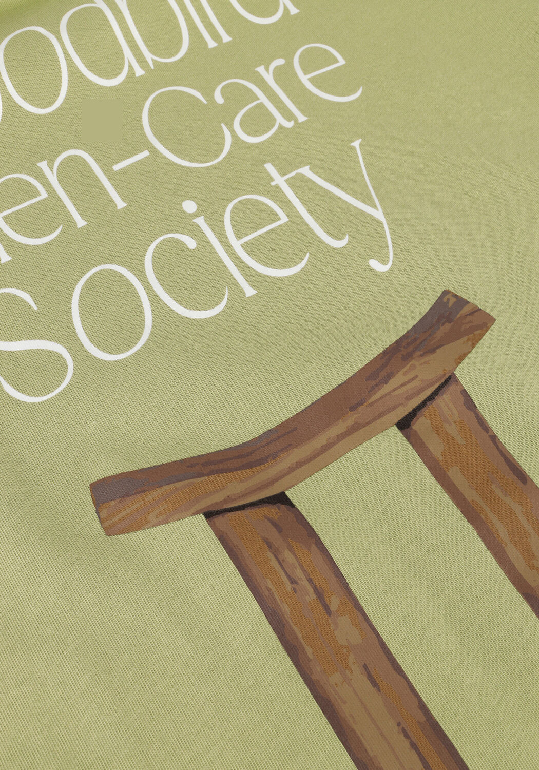 Groene WOODBIRD T-shirt WBBAINE ZHEN TEE - large