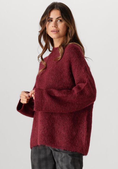 Bordeaux SELECTED FEMME Trui SLFGABELLA LS KNIT O-NECK CAMP - large