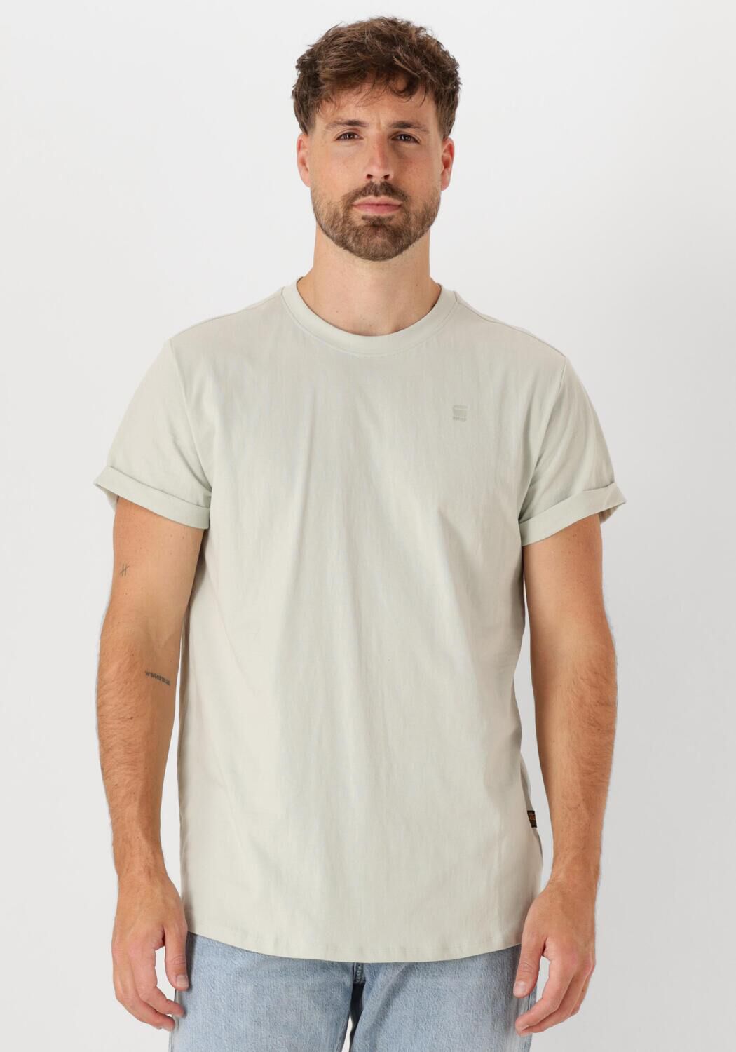 G-STAR RAW Heren Polo's & T-shirts Lash R T S\s Grijs