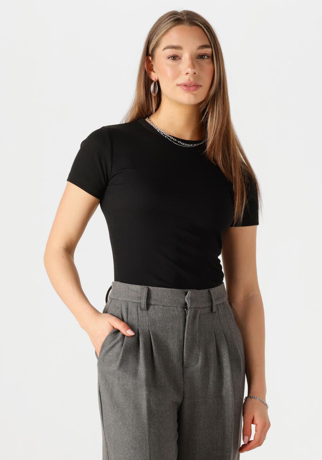 NOTRE-V Dames Tops & T-shirts Nv-farah Zwart