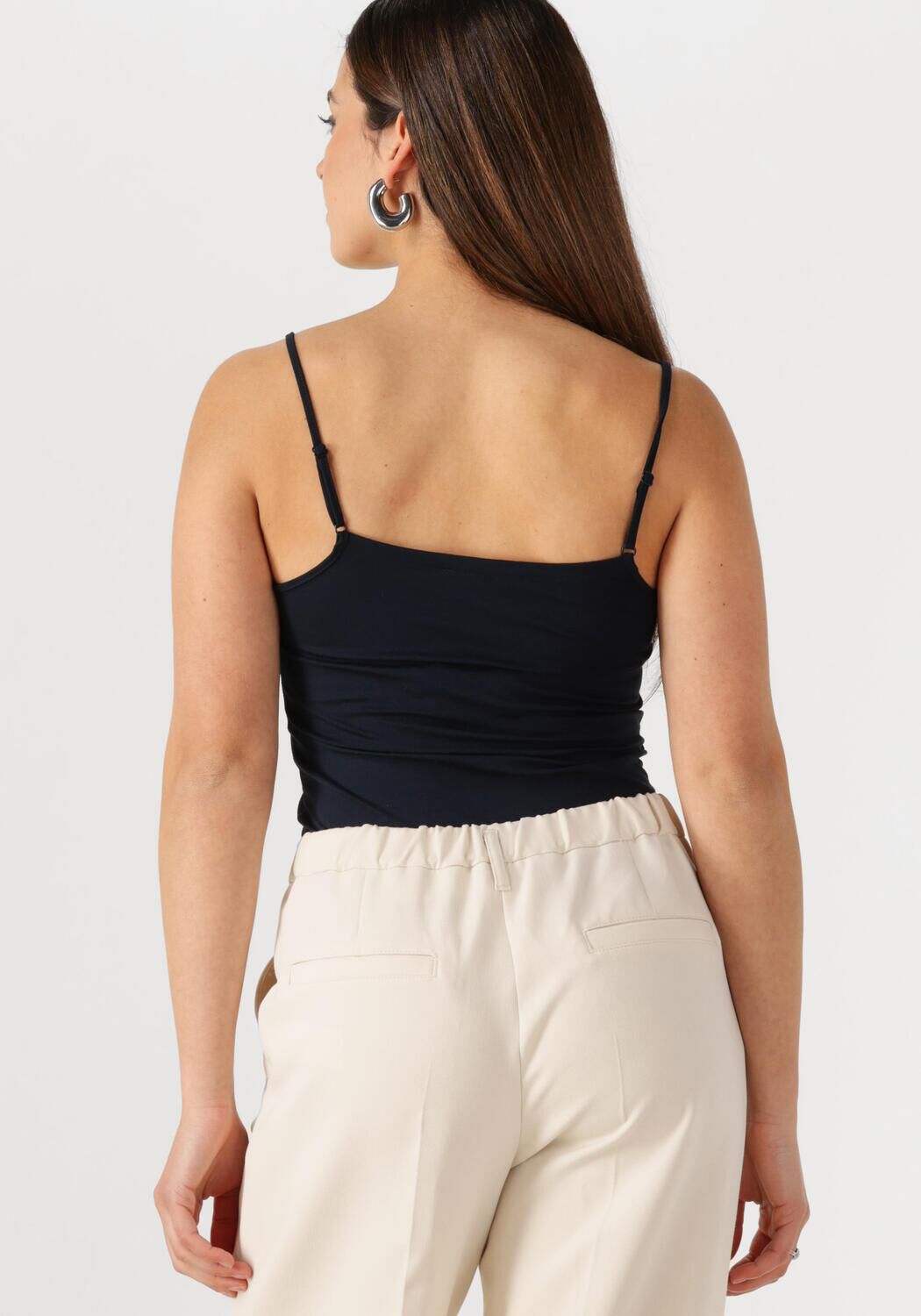 JANSEN AMSTERDAM Dames Tops & T-shirts V306 Singlet Zwart