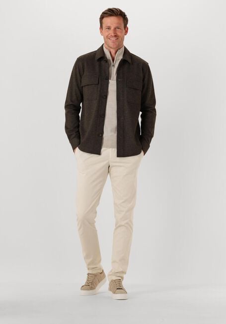 Bruine PROFUOMO Overshirt OVERSHIRT CUTAWAY KNITTED - large