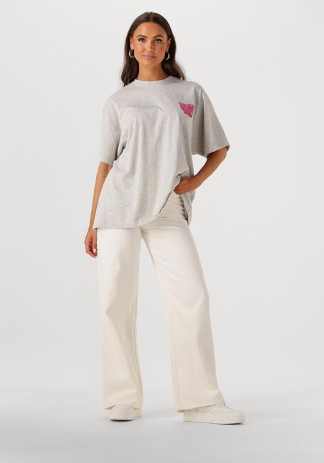Grijze CATWALK JUNKIE T-shirt OVERSIZED GRAPHIC TSHIRT - large
