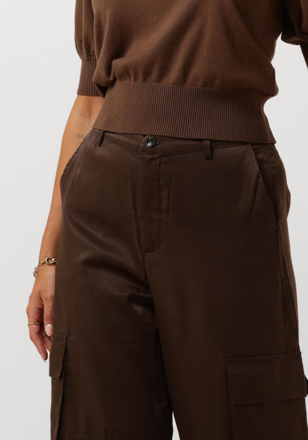MINUS Dames Broeken Wendy Wide Leg Pant Bruin