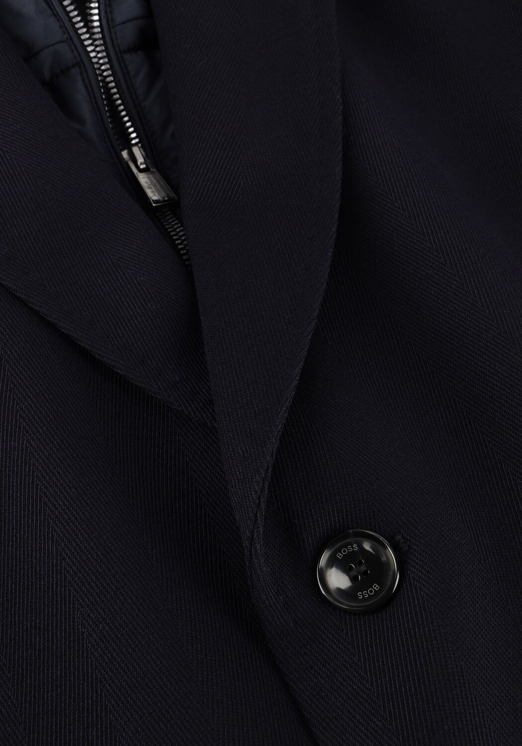 Donkerblauwe BOSS BLACK Mantel HYDE-BIB-254 - large
