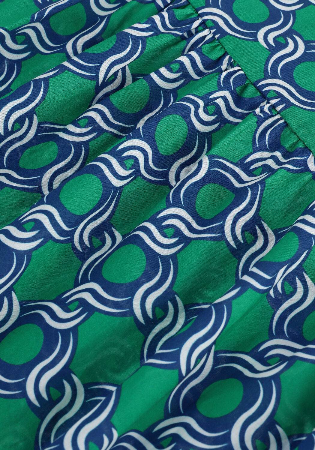 Groene DEA KUDIBAL Mini jurk KINDRA NS (CO) - DRESS WITH BALLOON SLEEVES - large