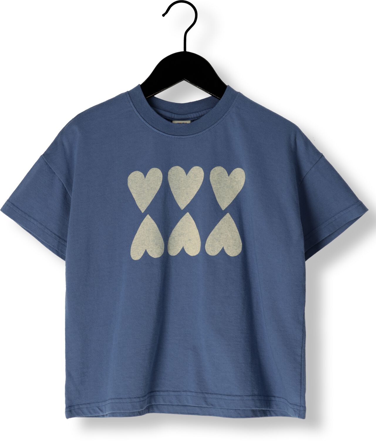 Jelly Mallow Jongens Polo's & T-shirts Heart T-shirt Blauw-11Y