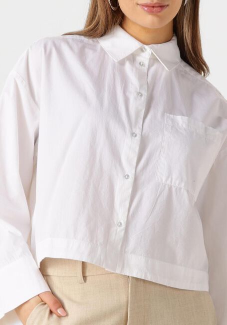 Witte SELECTED FEMME Blouses SLFASTHA LS CROPPED BOXY SHIRT - large