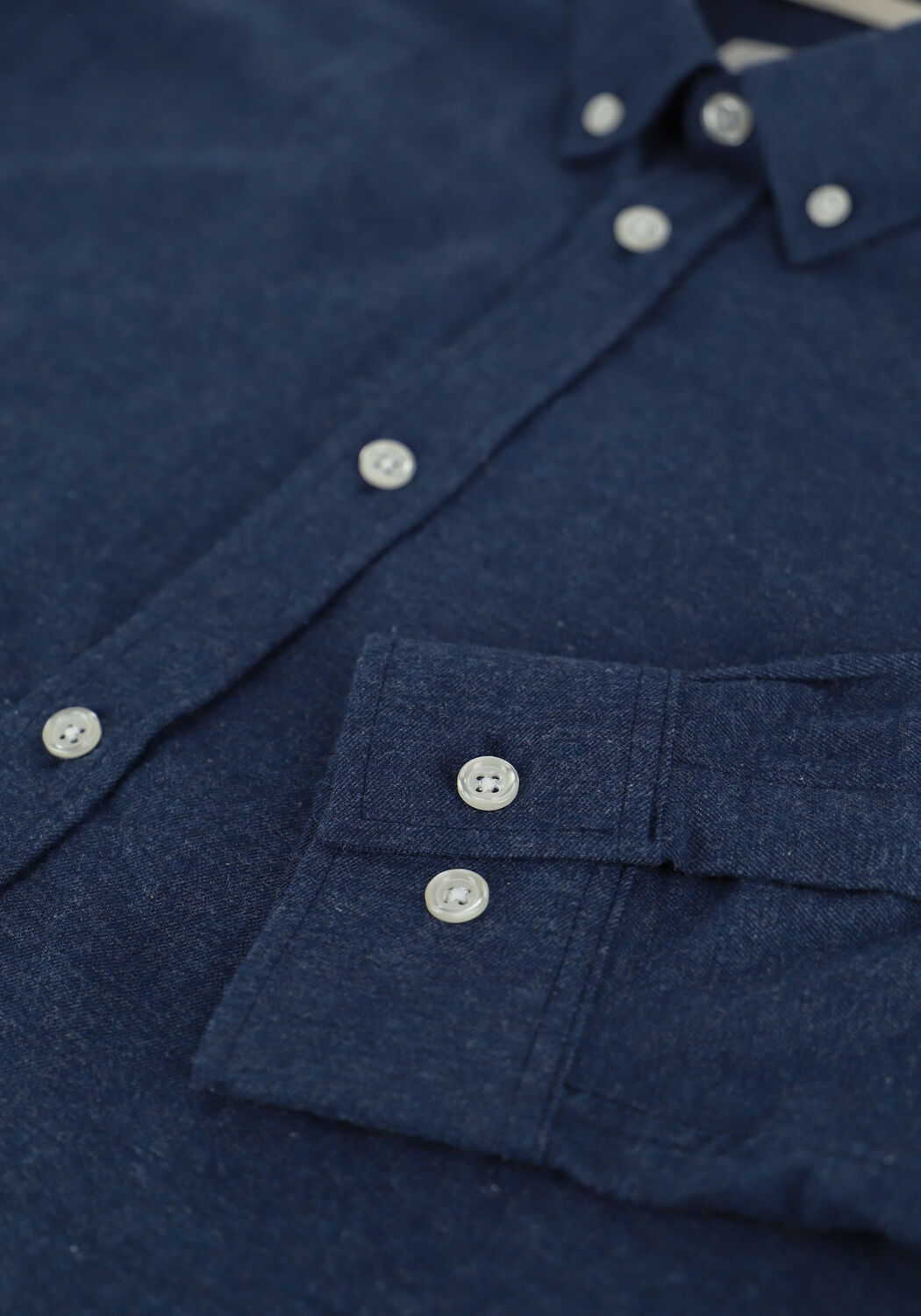 Blauwe ANERKJENDT Casual overhemd AKKNORAD MELANGE SHIRT - large