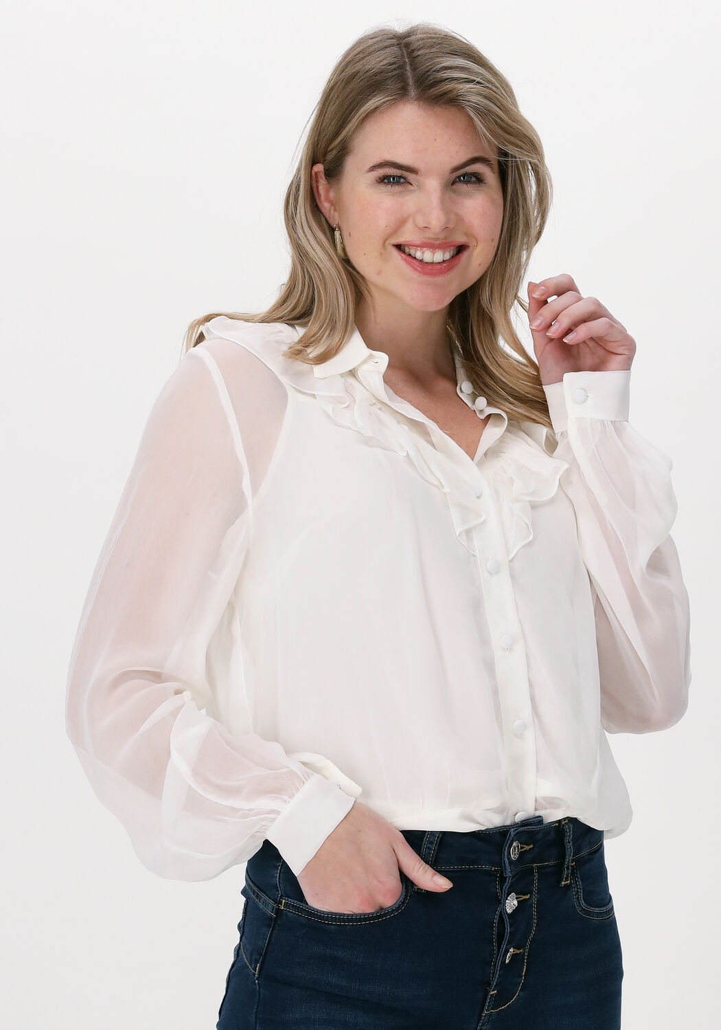 Niet doorschijnende best sale witte blouse