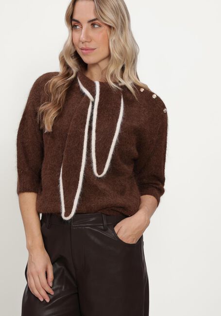 Bruine BEAUMONT Trui BARB PULLOVER - large