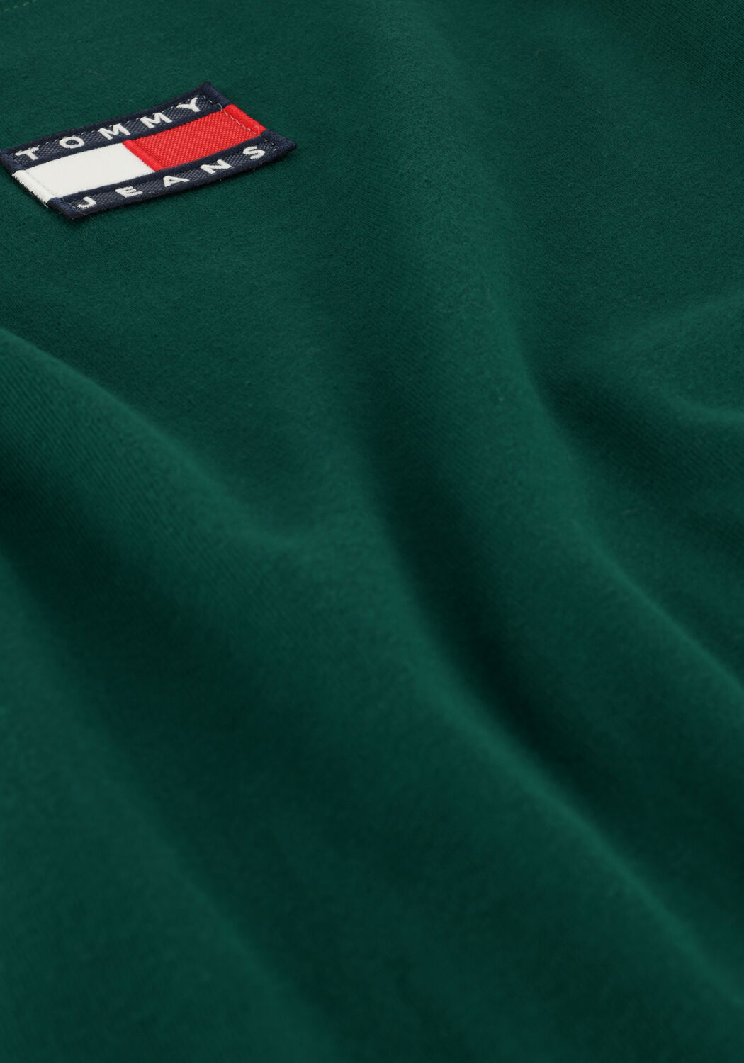 Donkergroene TOMMY JEANS T-shirt TJM TOMMY BADGE TEE - large
