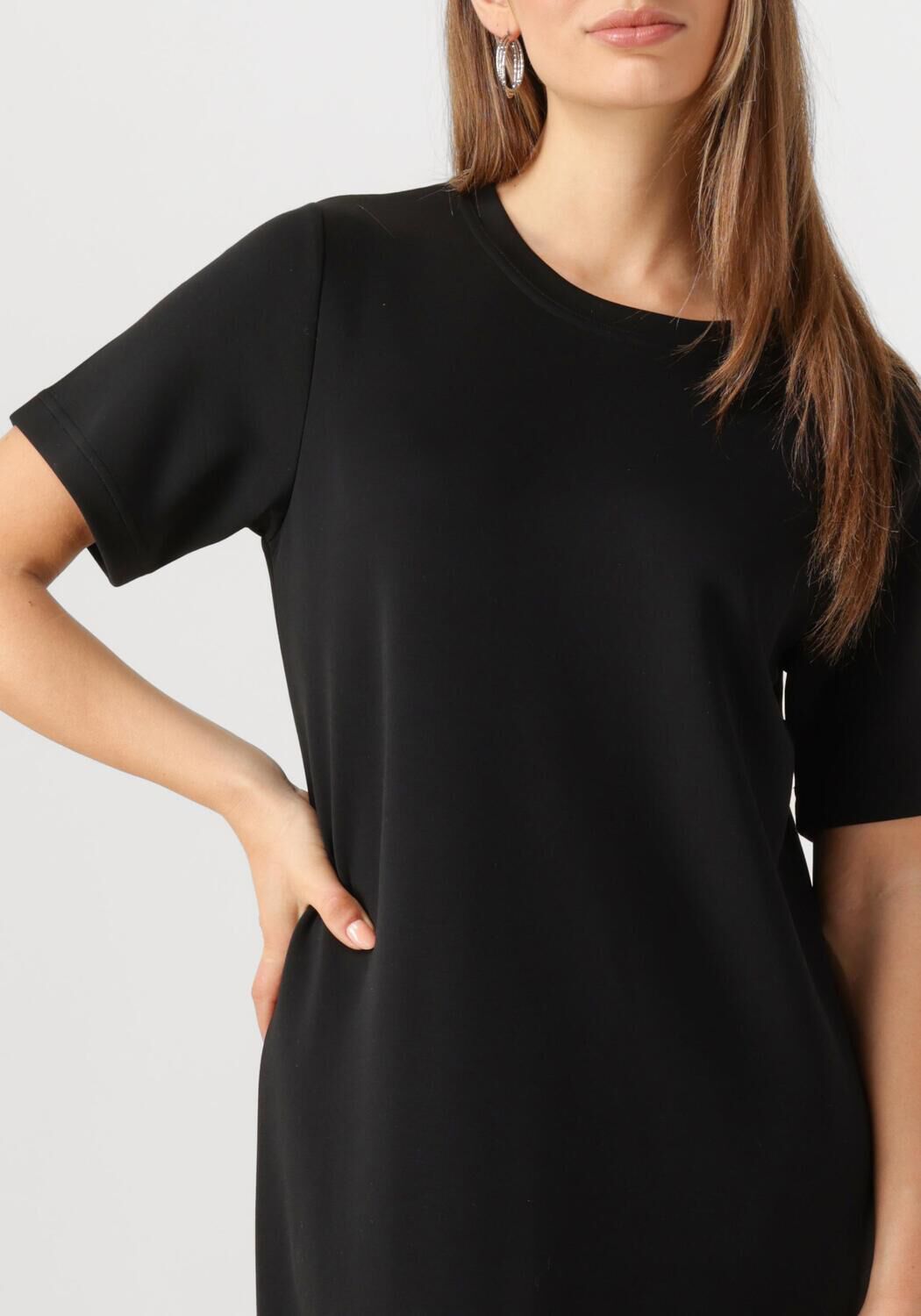 MY ESSENTIAL WARDROBE Dames Jurken Hellamw R-neck Long Dress Zwart