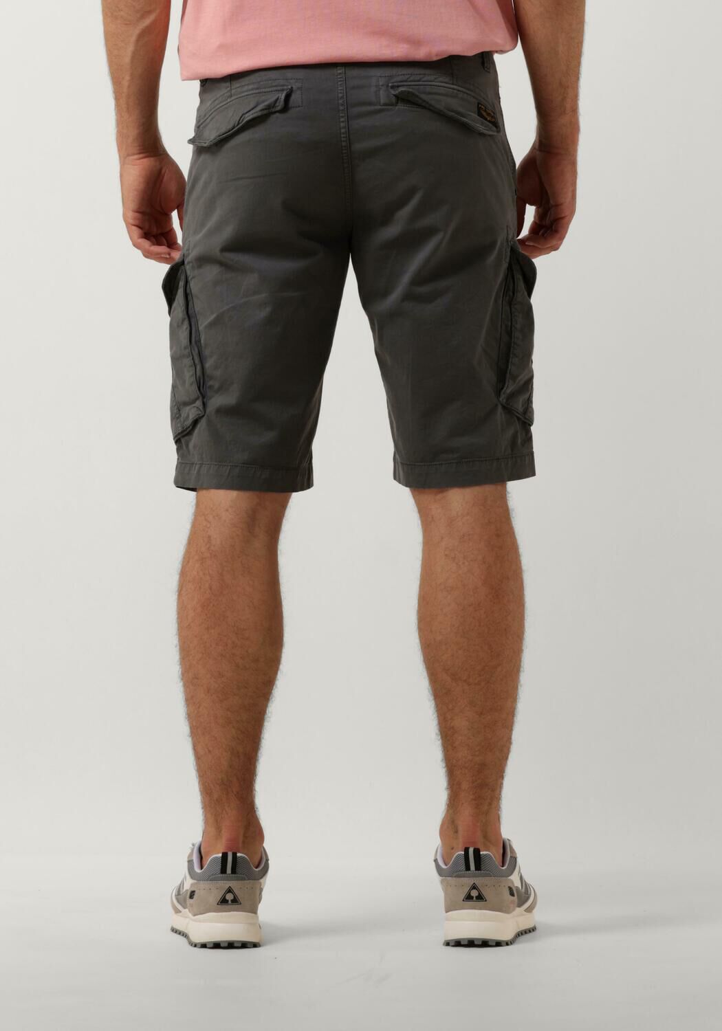 PME LEGEND Heren Broeken Nordrop Cargo Shorts Stretch Twill Grijs