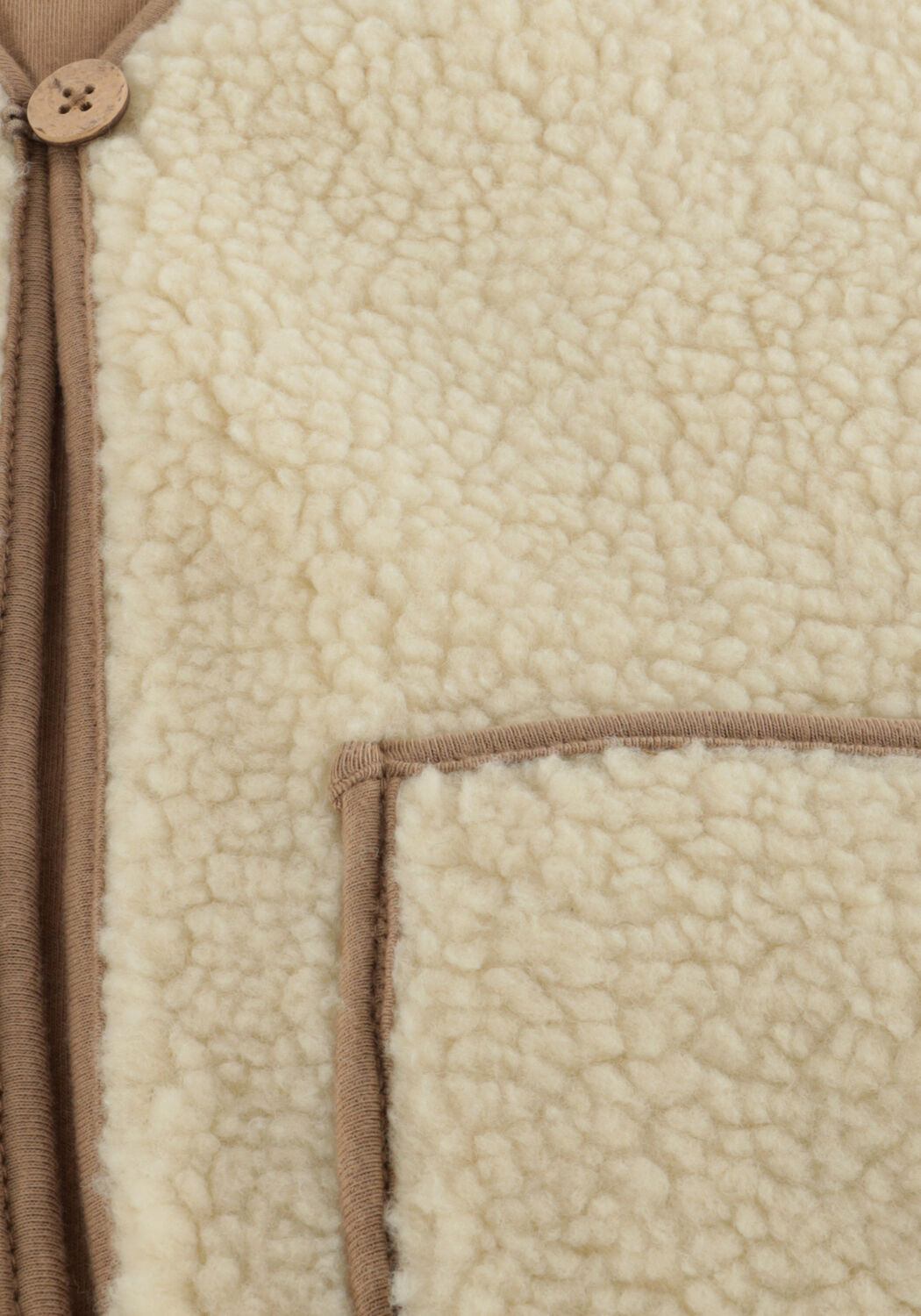 Ecru LIL' ATELIER Colberts NMMJONO RLX SHERPA VEST LIL - large