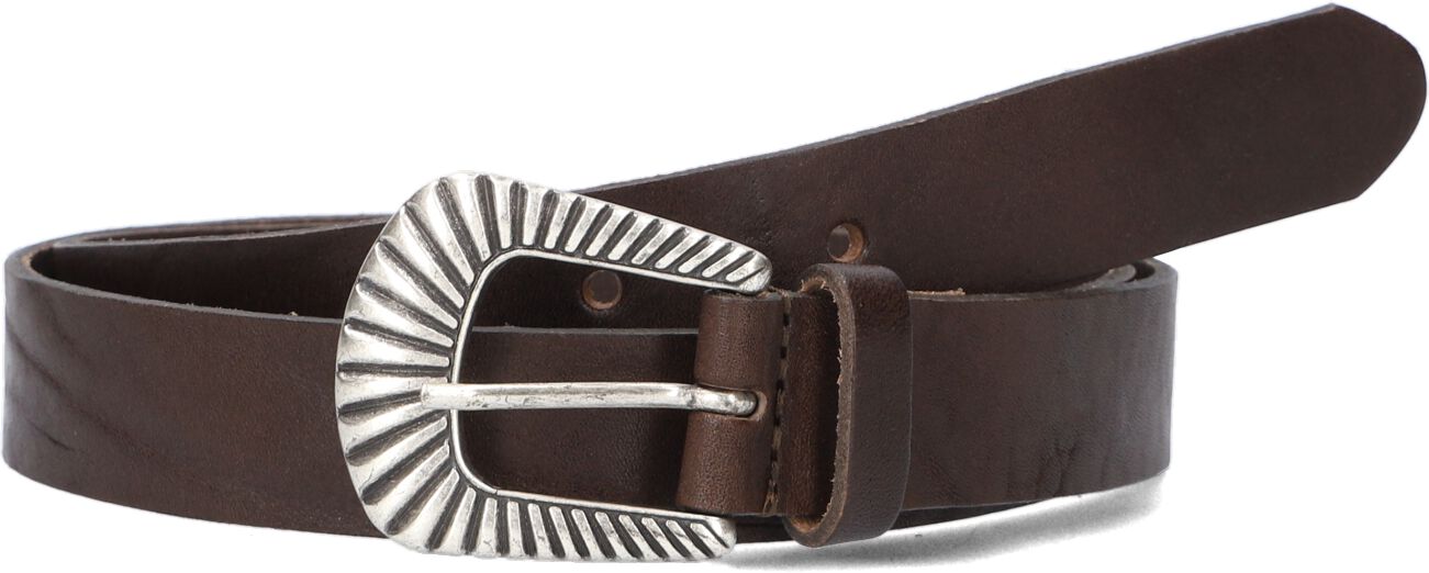 Legend Bruin Leren Riem met Gestreepte Gesp Brown Dames