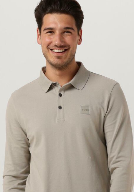 Lichtgrijze BOSS ORANGE Polo PASSERBY - large