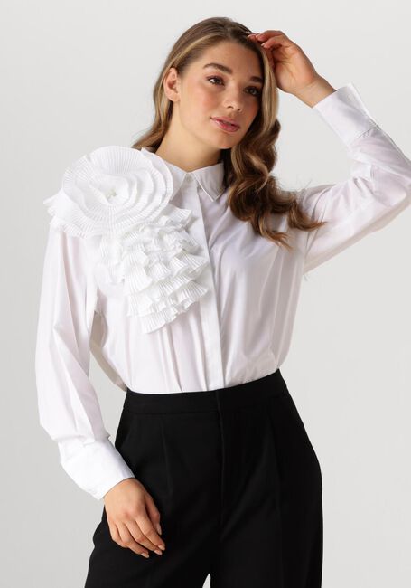 Witte COPENHAGEN MUSE Blouses CMMPLEAT-FRILL-SHIRT - large