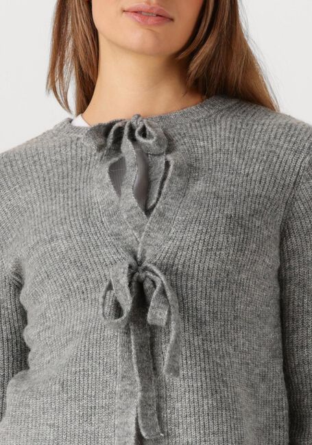 Grijze OBJECT Vest OBJPARVI KNIT CARDIGAN - large