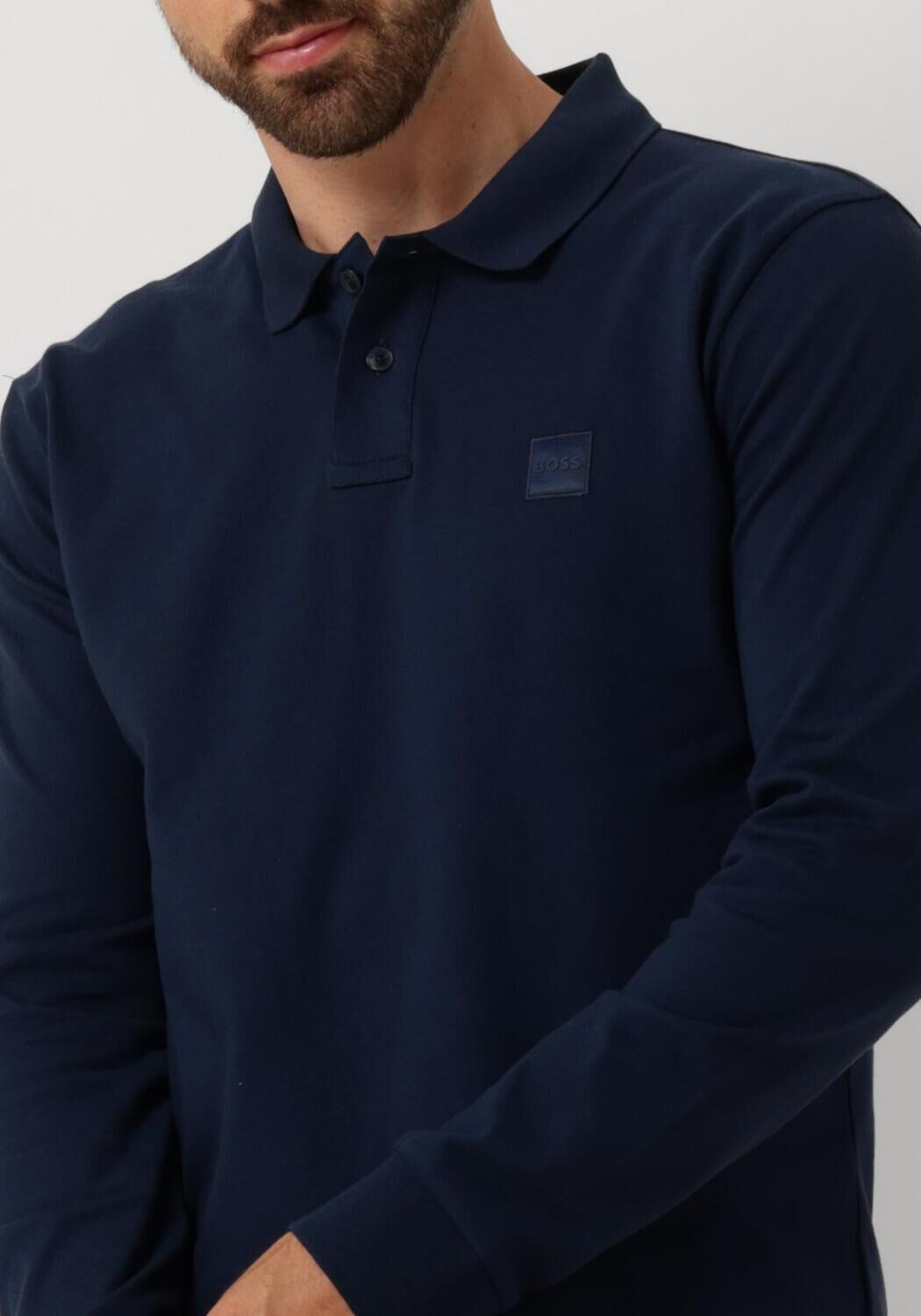 Donkerblauwe BOSS ORANGE Polo PASSERBY - large