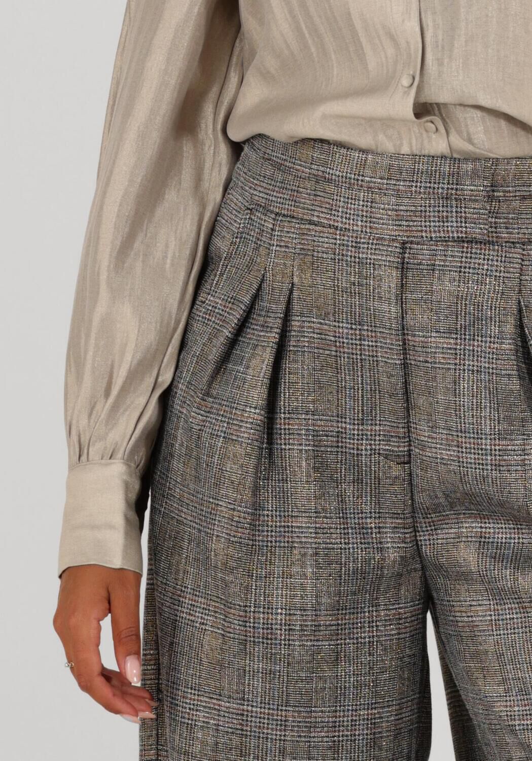 AAIKO Dames Broeken Frederique Tweed Vis 540 Zwart