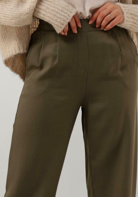Groene KNIT-TED Wijde broek WENDY - large
