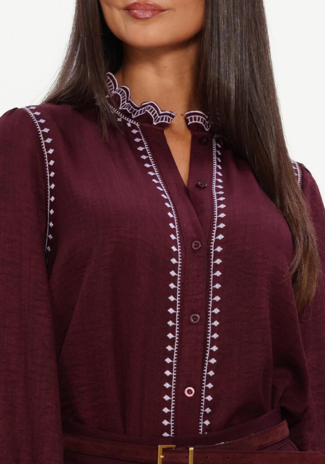 Bordeaux YDENCE Blouses BLOUSE HANNAH - large