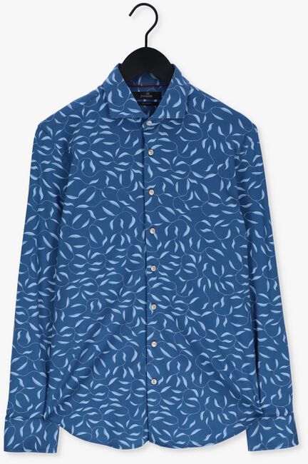 Blauwe VANGUARD Casual overhemd LONG SLEEVE SHIRT BRANCHES PRINT ON FINE JERSEY - large