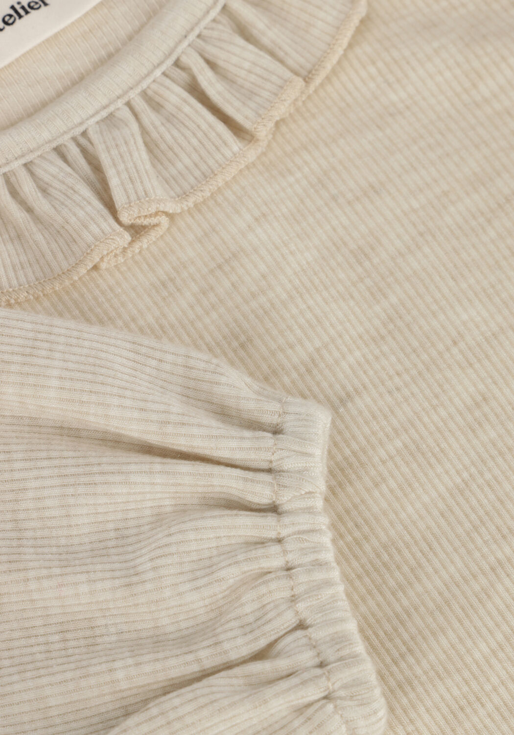 LIL' ATELIER Meisjes Tops & T-shirts Nmfdarla Ls Slim Top Lil Beige