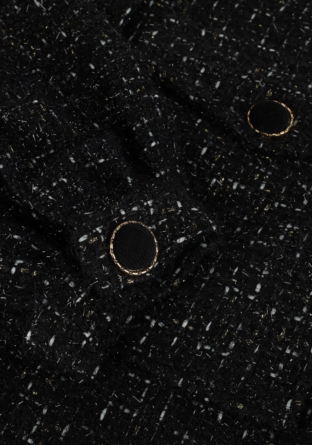 Zwarte NUKUS Jack HARMONY JACKET LUREX - large