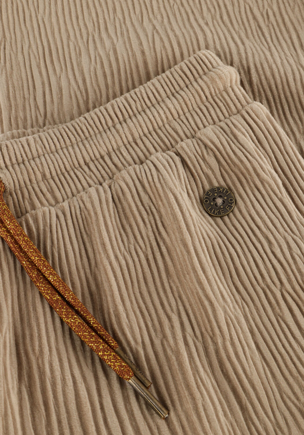 LIKE FLO Meisjes Broeken Fem Velvet Pants Taupe