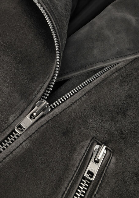 Grijze MODSTRÖM Leren jas HULLAMD JACKET Grijze MODSTRÖM Leren jas HULLAMD JACKET - large