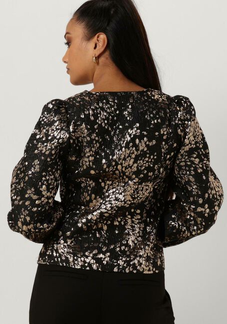 Gouden SELECTED FEMME Top SLFPAULA GOLDEN LEO LS TOP - large
