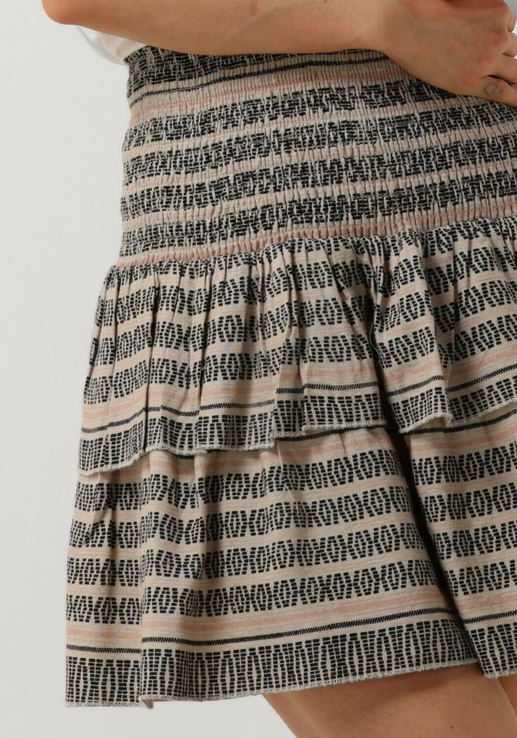 NEO NOIR Dames Rokken Carin Stitch Print Skirt Gebroken Wit