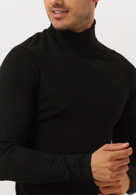 Zwarte PURE PATH Coltrui ESSENTIAL KNIT TURTLENECK SWEATER - large