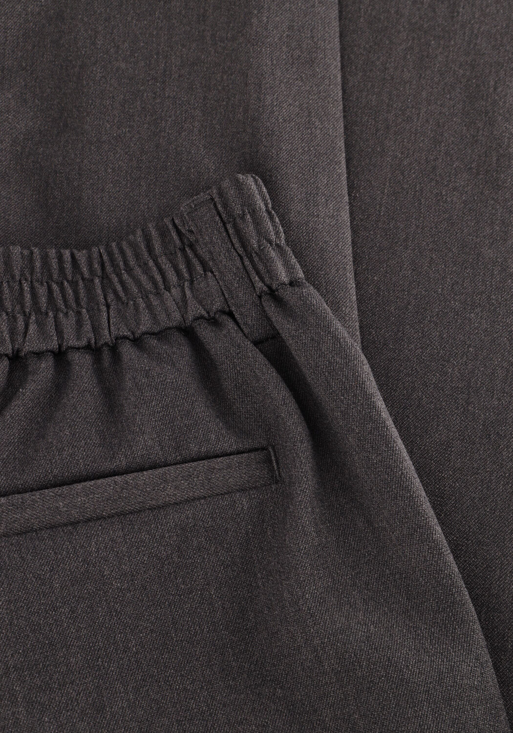 Grijze OBJECT Pantalon OBJLISA SLIM PANT - large