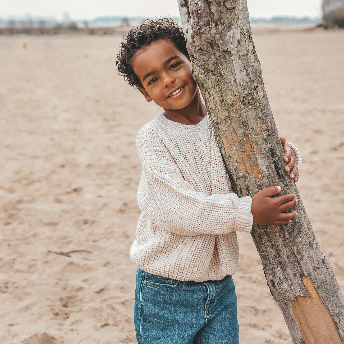 Beige YOUR WISHES Trui KNIT MONTANA - large