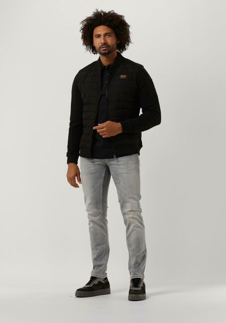 Zwarte PME LEGEND Jack ZIP JACKET OTTOMAN MIXED PADDED NYLON - large