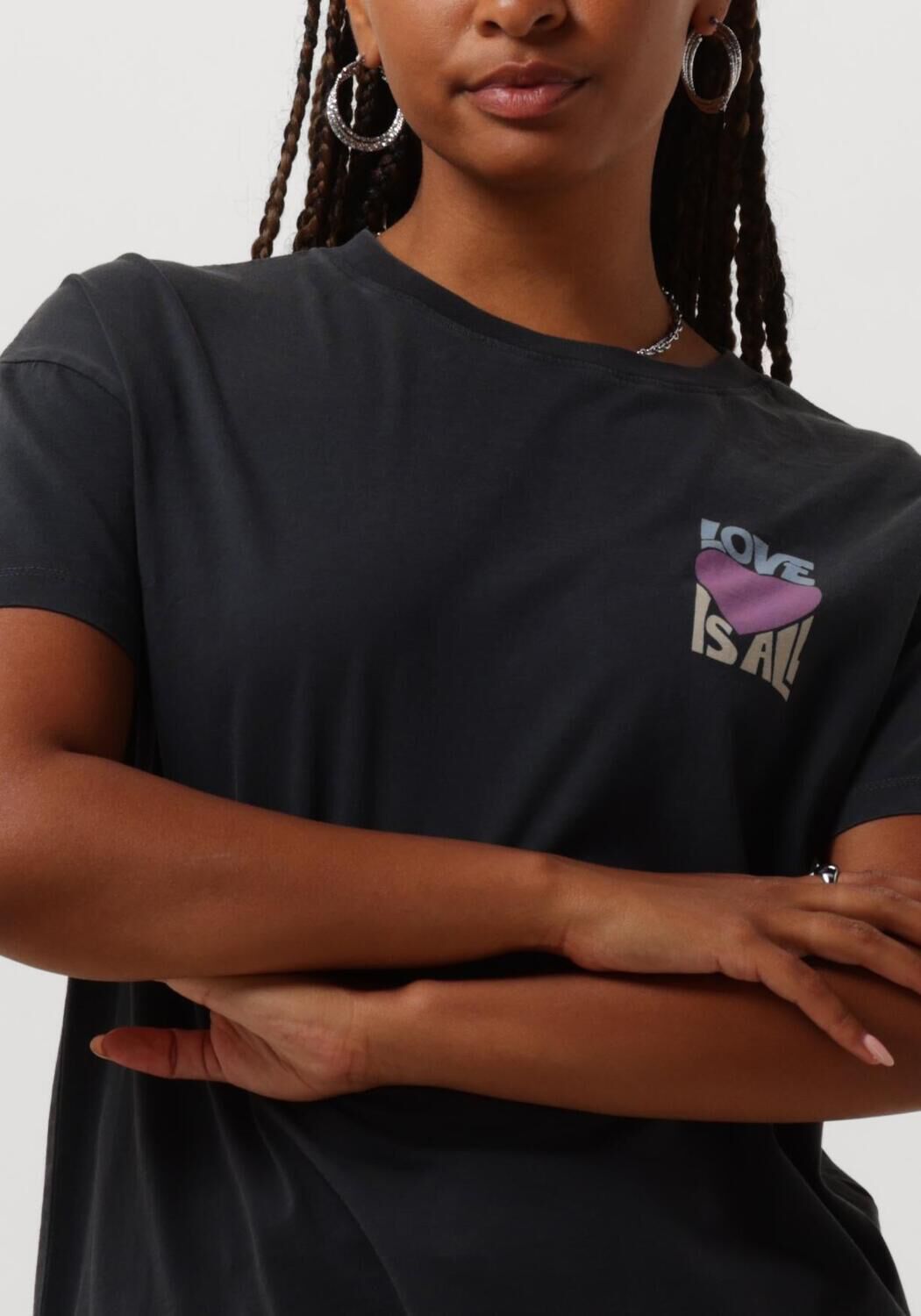 CATWALK JUNKIE Dames Tops & T-shirts Relaxed Tee Grijs