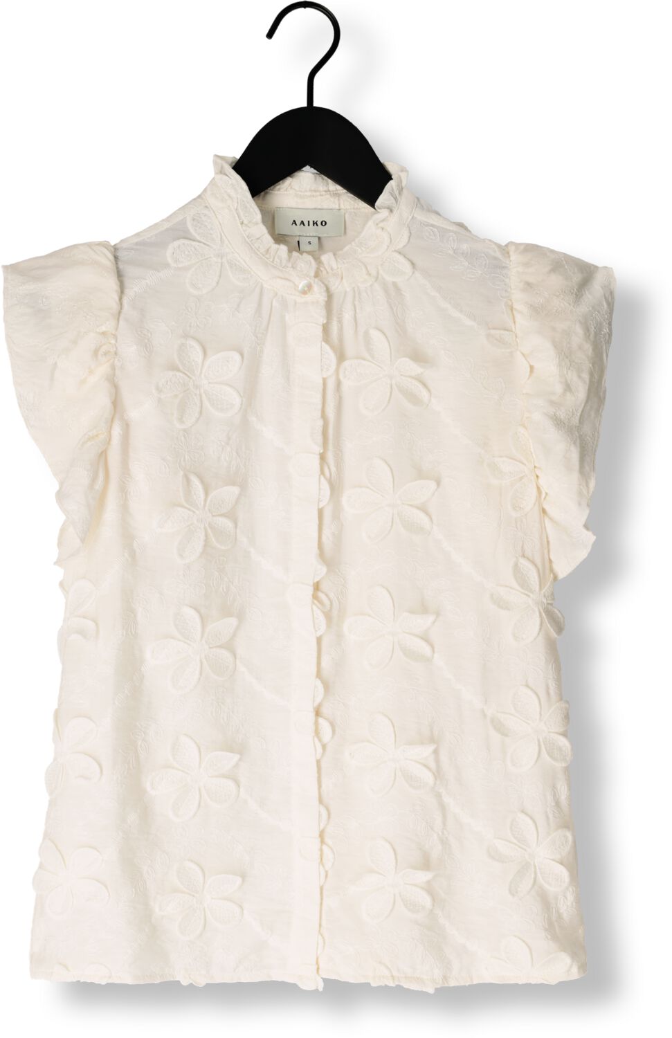 AAIKO Dames Blouses Gezana Embroidery Vis 671 Wit