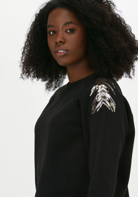 Zwarte SUMMUM Sweater SWEATER EMBELLISHED SWEAT - large