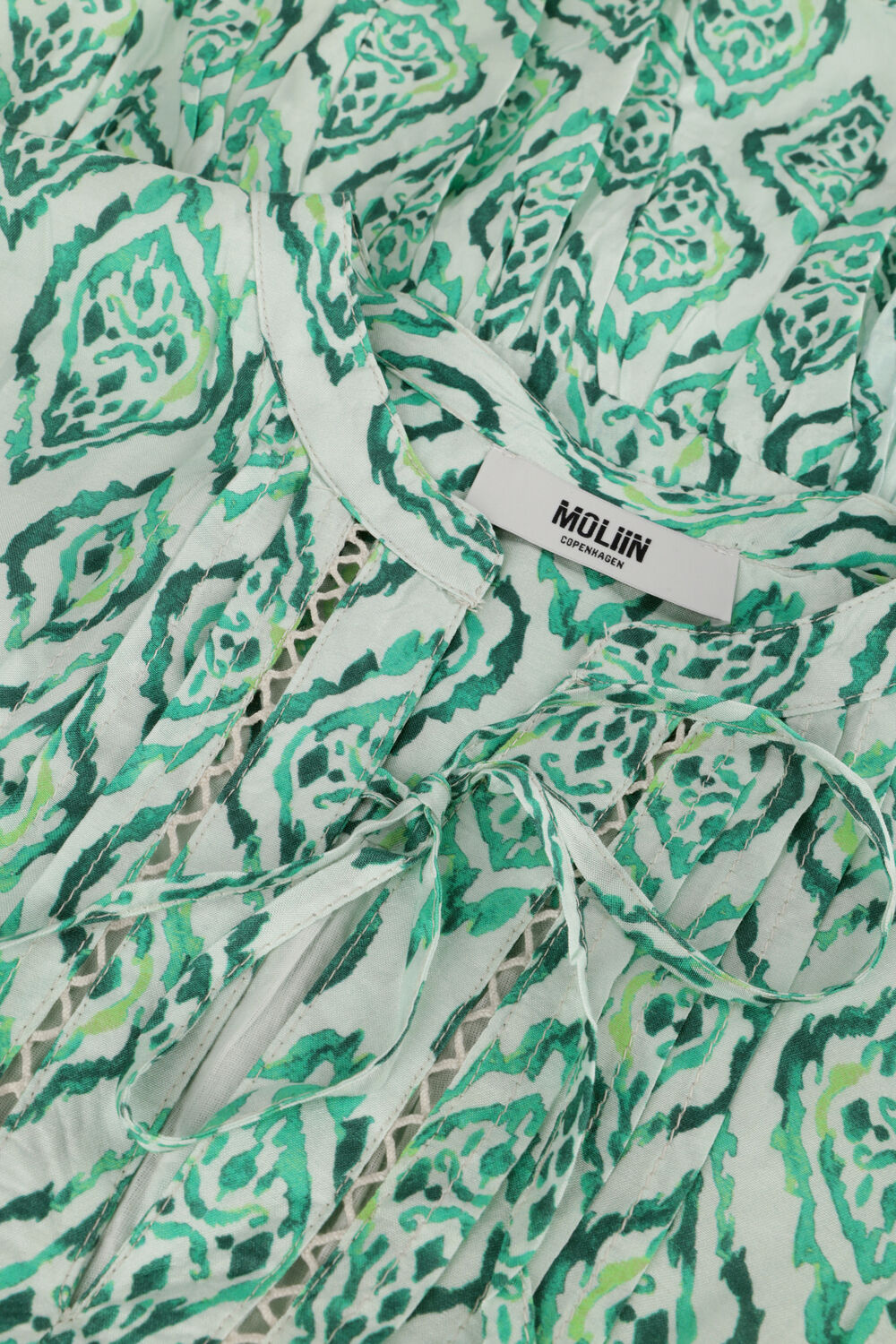 Groene MOLIIN Mini jurk LILLIAN - large