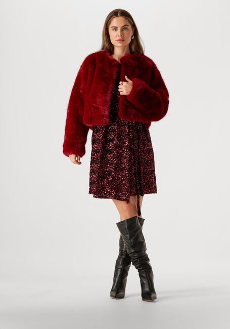 Rode OMODA ATELIER Faux fur jas X IRIS - IMRE - large
