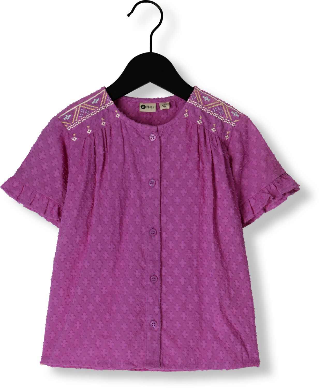 DAILY7 Meisjes Tops & T-shirts Shirt Embroiderie Paars