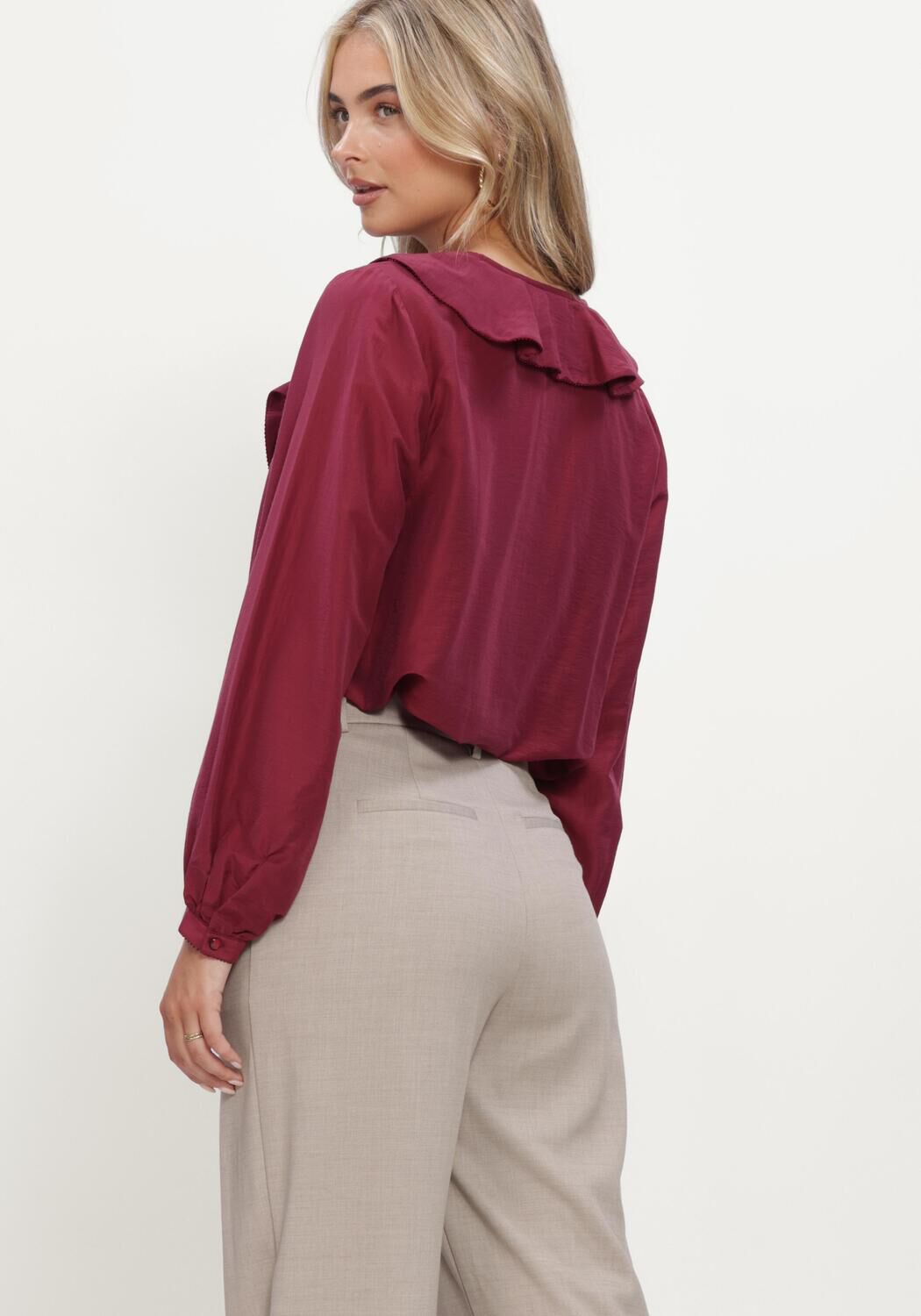 Bordeaux MSCH COPENHAGEN Blouses MSCHISRA SHIRT - large